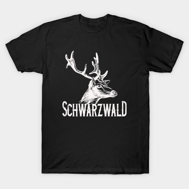 Schwarzwald Heimat mit Hirsch T-Shirt by Foxxy Merch